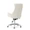 Glitzhome® Mid-Century Modern Faux Leather Adjustable High Back Swivel Office Chair